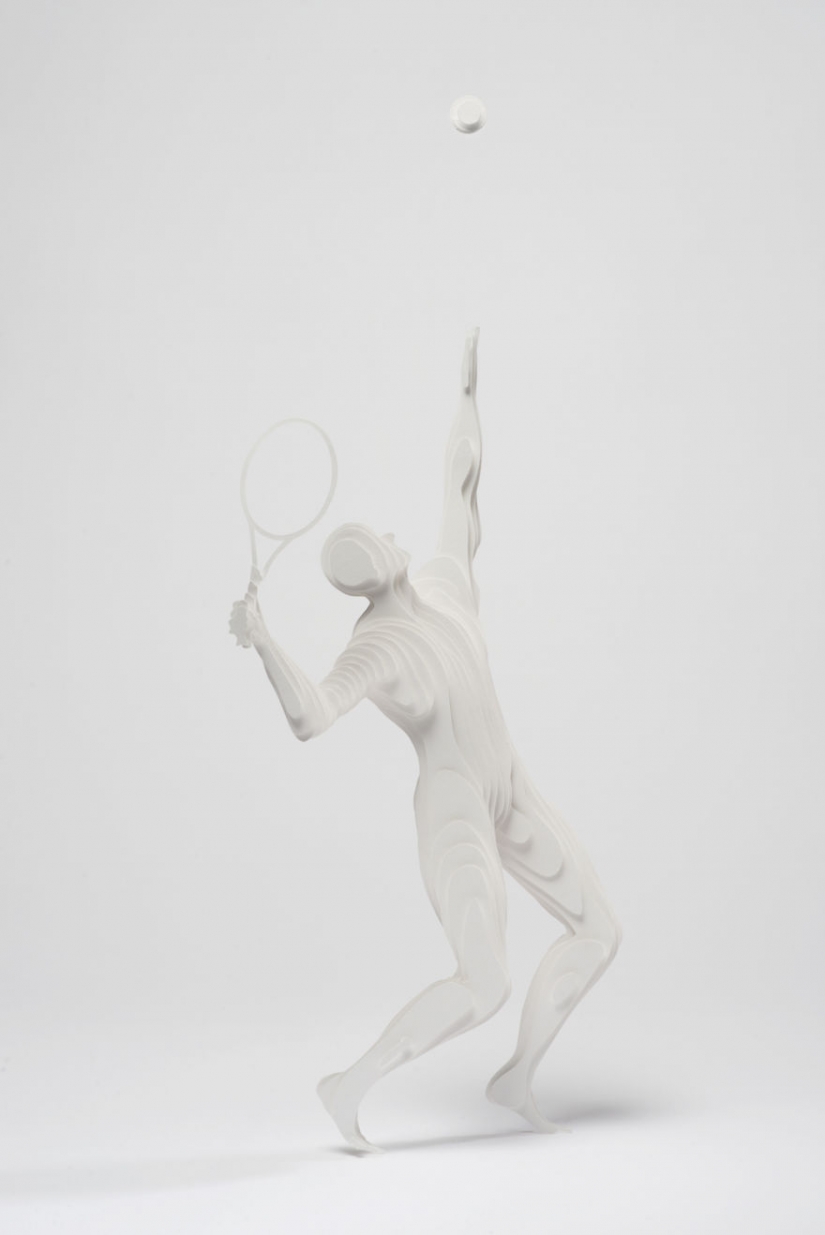 Puff Paper Athletic Figures Puff Paper Athletic Figures