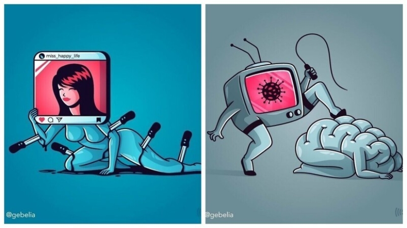 Qué está mal en nuestra Sociedad: 25 ilustraciones que invitan a la reflexión