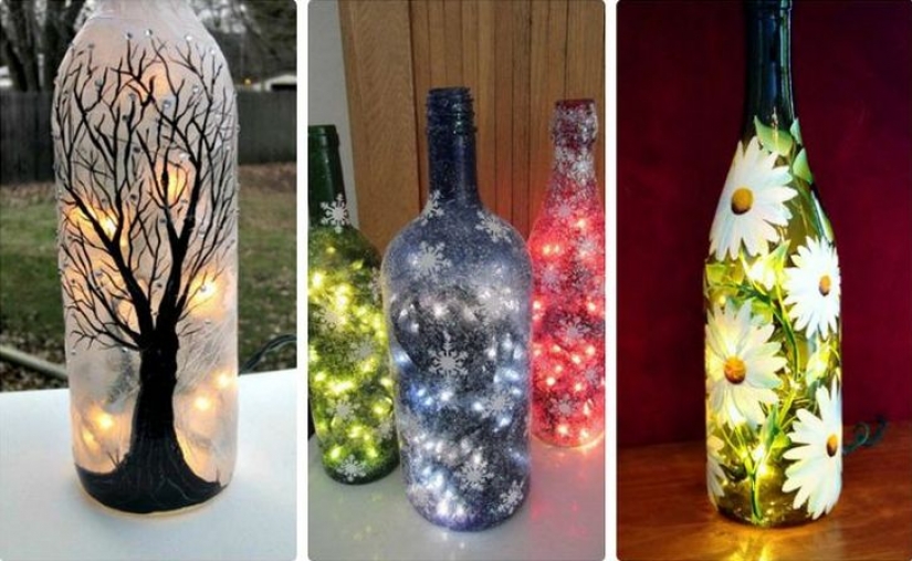 Qué hacer con botellas de vidrio después de los días festivos: 25 de ideas chulas que va a transformar el interior