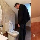 Qué sucede cuando el inodoro en la casa está diseñado por la esposa