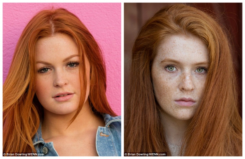 Redhead beauty: a photographer gathered in the project red-haired beauties from all over the world