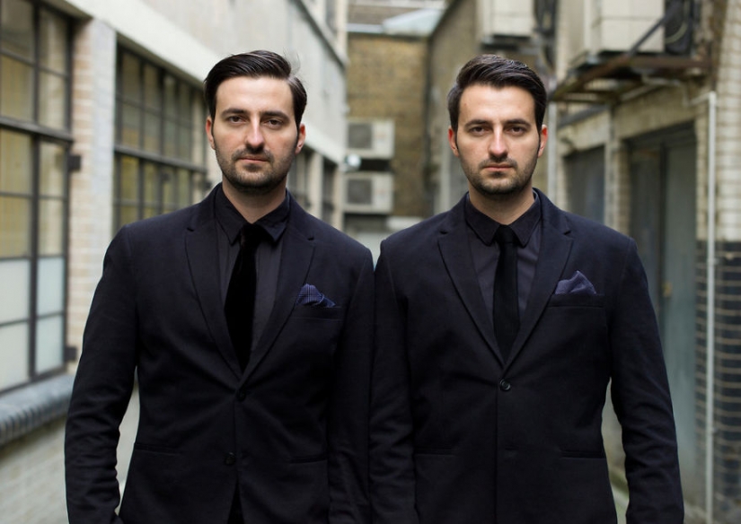 Retratos de gemelos idénticos muestran cuán diferentes son