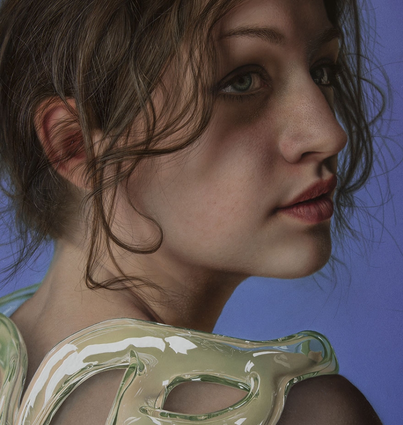 Retratos ultrarrealistas con una pizca de lo de otro mundo por el artista Marco Grassi