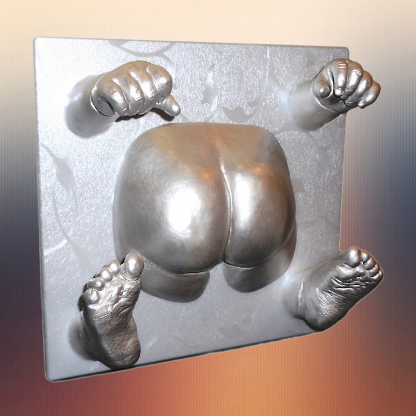 "Roll up the baby in a cast": parents make crazy casts of baby's arms, legs and butt