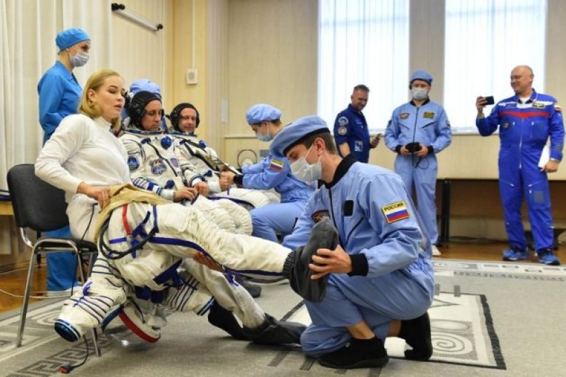 Russian actress went to star in space