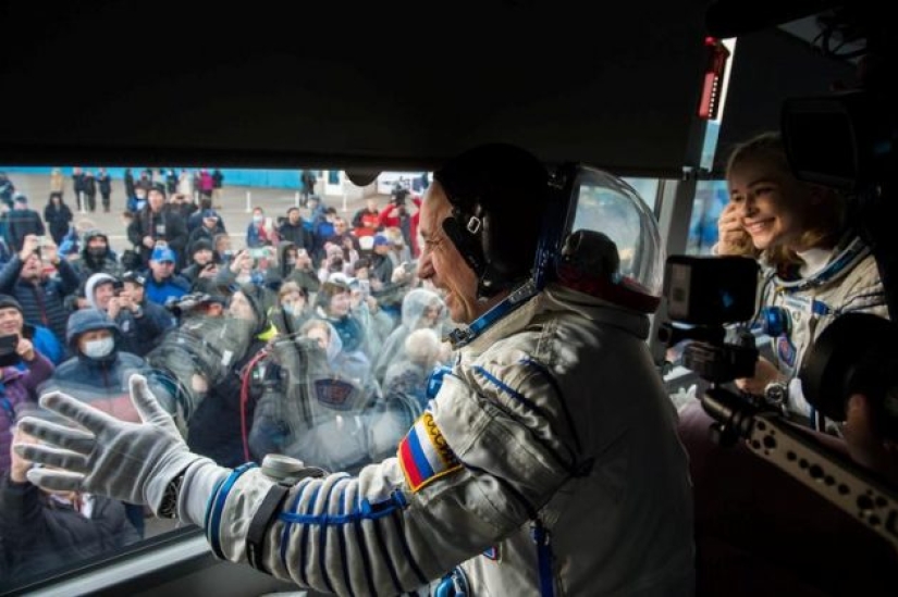 Russian actress went to star in space