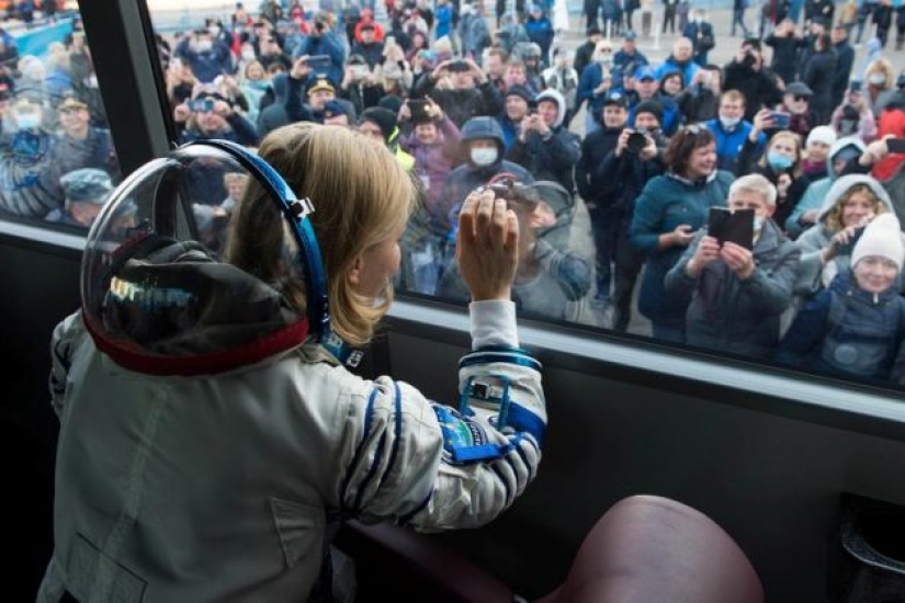Russian actress went to star in space