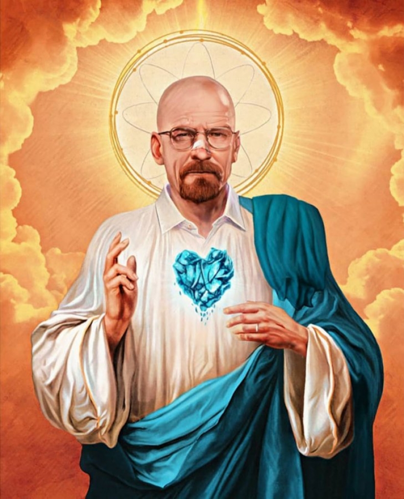 Saint Keanu and other celebrities in the image of saints Saint Keanu and other celebrities in the image of saints