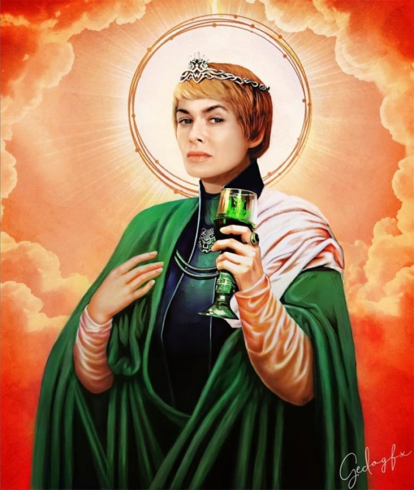 Saint Keanu and other celebrities in the image of saints Saint Keanu and other celebrities in the image of saints