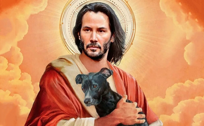 Saint Keanu y otras celebridades a imagen de los santos