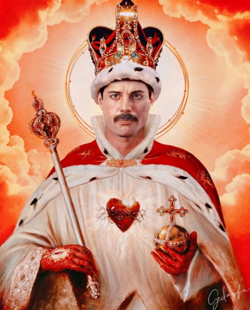 Saint Keanu y otras celebridades a imagen de los santos