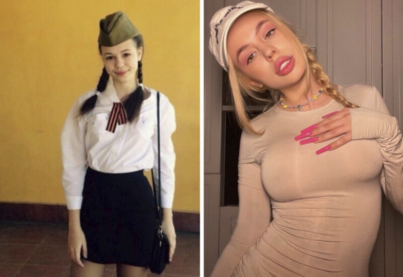 Scandalous blogger Instasamka showed her photos before plastic surgery Scandalous blogger Instasamka showed her photos before plastic surgery