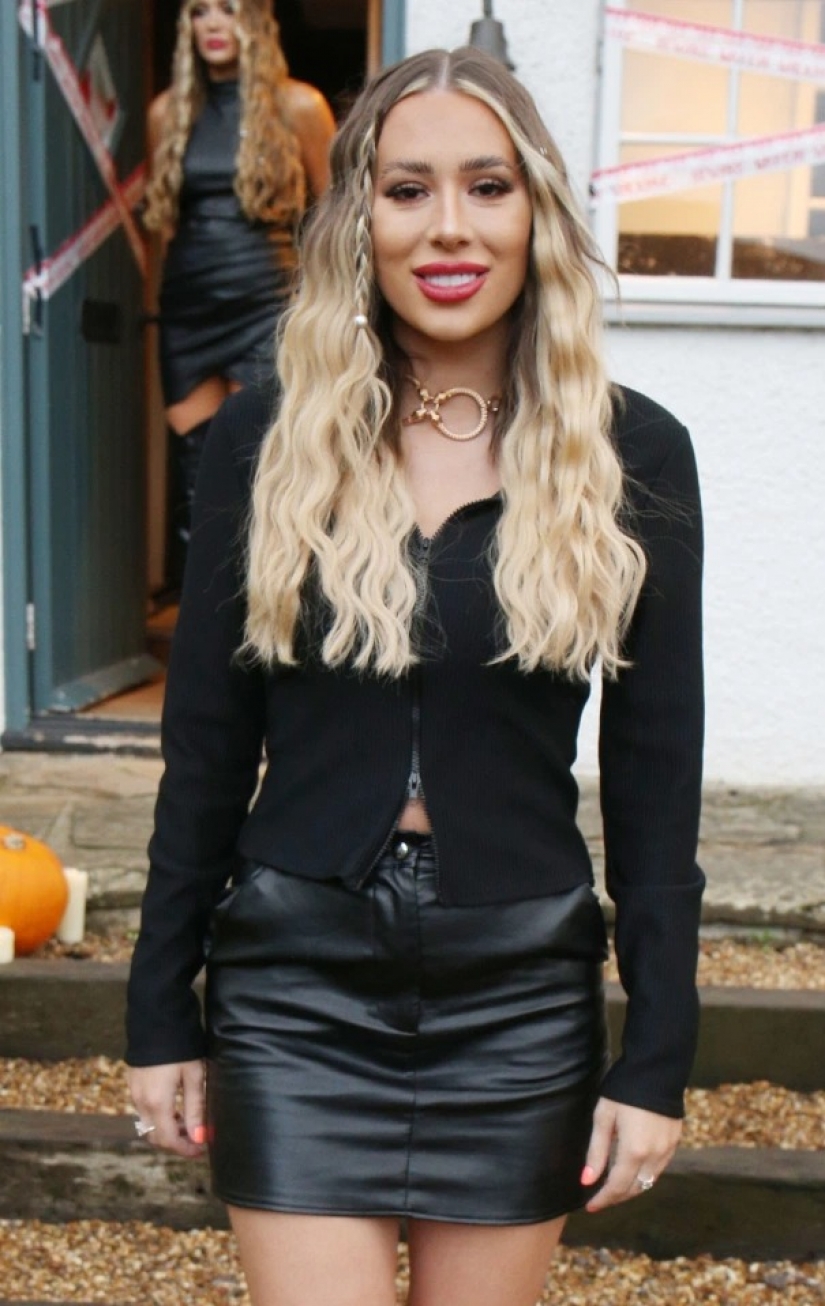 Scary beauty: glamorous participants of the British reality show dressed up for Halloween Scary beauty: glamorous participants of the British reality show dressed up for Halloween