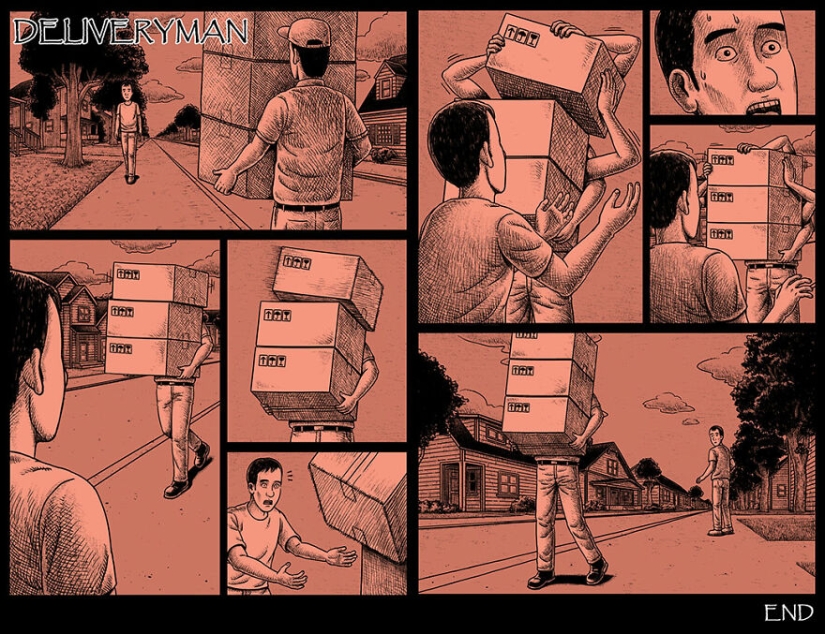 Scary comics with creepy endings from a Taiwanese artist Scary comics with creepy endings from a Taiwanese artist