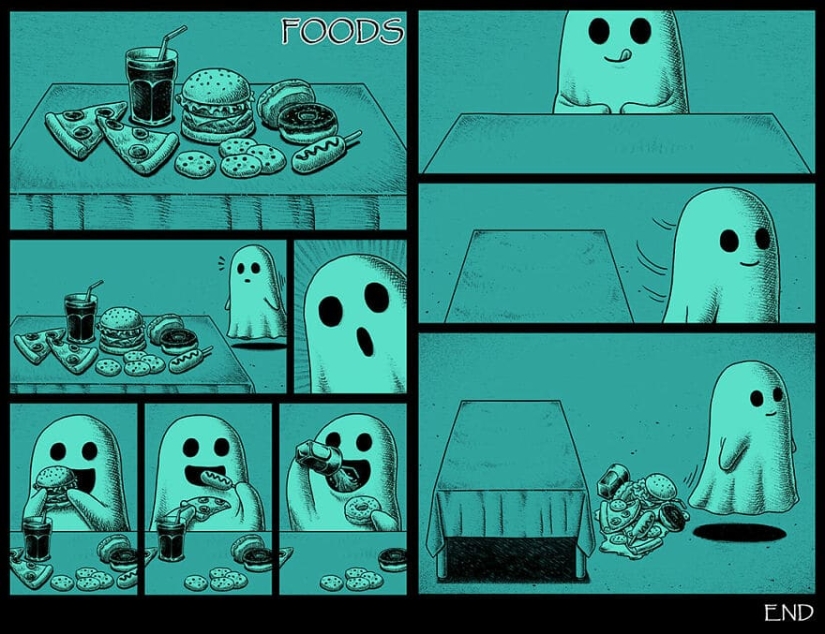 Scary comics with creepy endings from a Taiwanese artist Scary comics with creepy endings from a Taiwanese artist