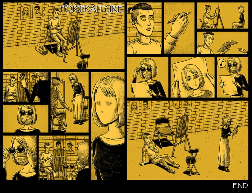 Scary comics with creepy endings from a Taiwanese artist Scary comics with creepy endings from a Taiwanese artist