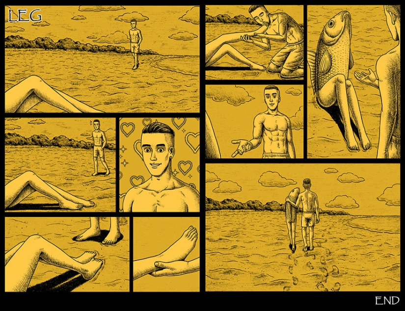 Scary comics with creepy endings from a Taiwanese artist Scary comics with creepy endings from a Taiwanese artist