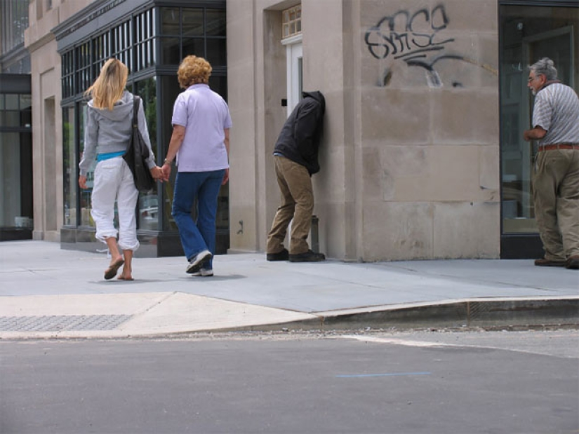 Scotch you want to regret: witty installations by Mark Jenkins