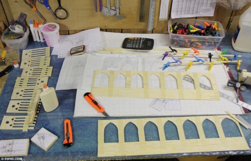 Sculptures made of matches