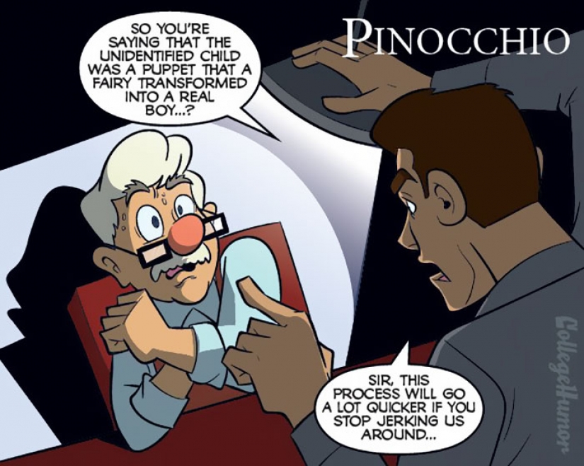 Si los dibujos animados de disney fueron a la policía