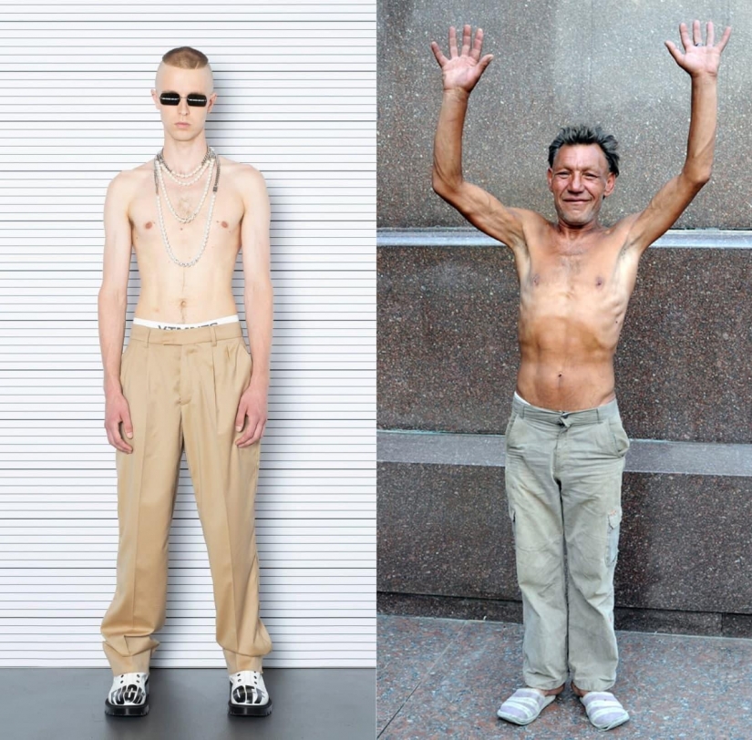 Slavik está de moda en cualquier clima: cómo la marca Vetements copia las imágenes de un hombre sin hogar de Lviv