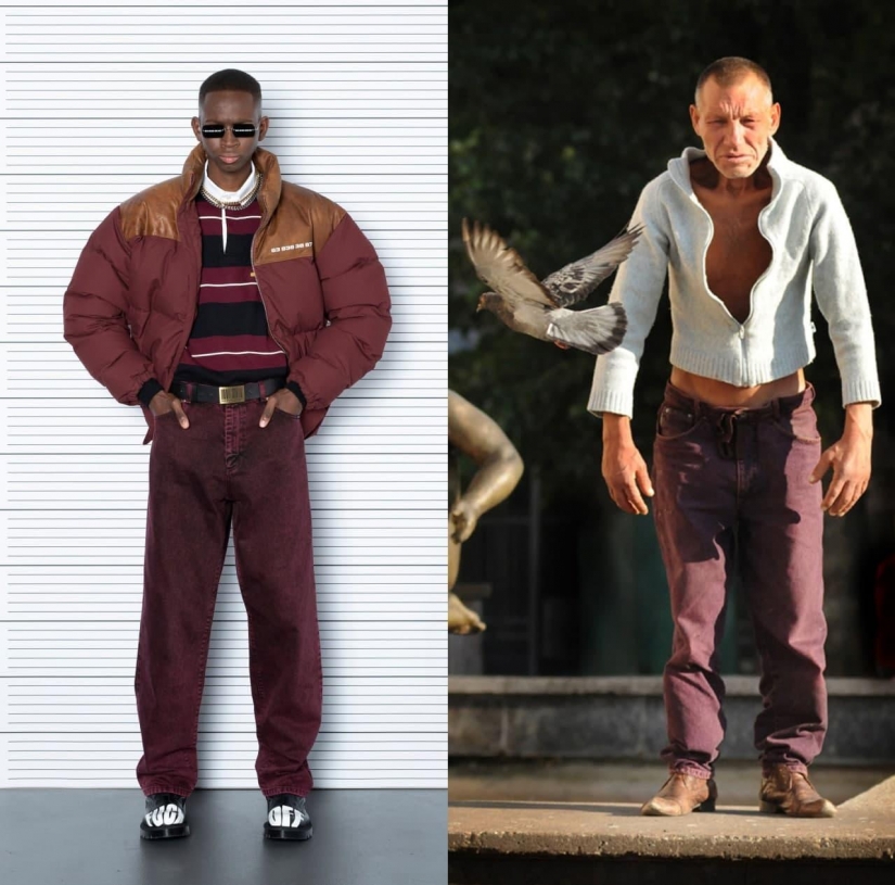Slavik está de moda en cualquier clima: cómo la marca Vetements copia las imágenes de un hombre sin hogar de Lviv