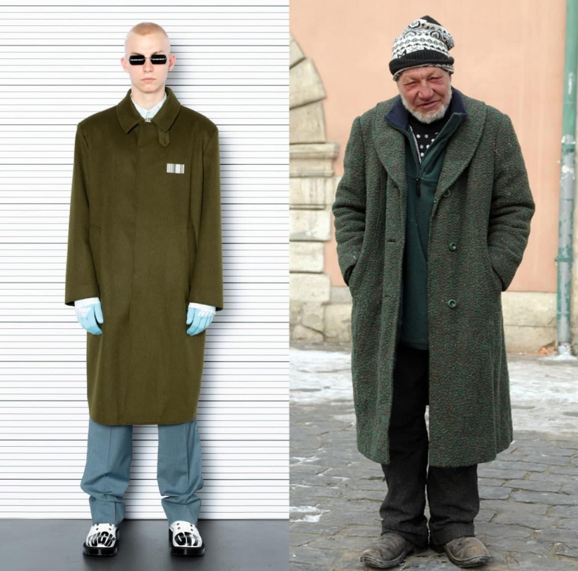 Slavik está de moda en cualquier clima: cómo la marca Vetements copia las imágenes de un hombre sin hogar de Lviv