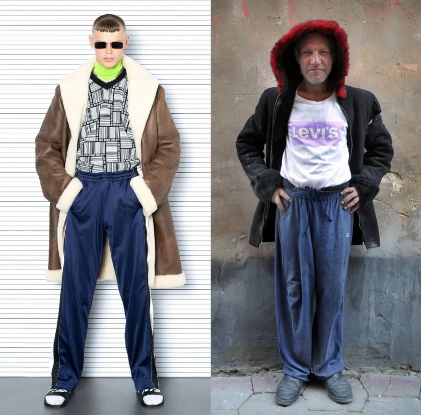 Slavik está de moda en cualquier clima: cómo la marca Vetements copia las imágenes de un hombre sin hogar de Lviv