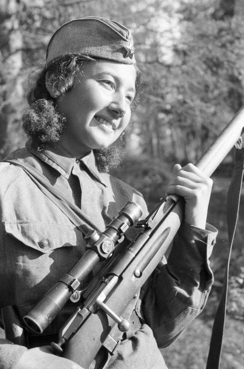Soviet female snipers whom the Nazis feared like fire