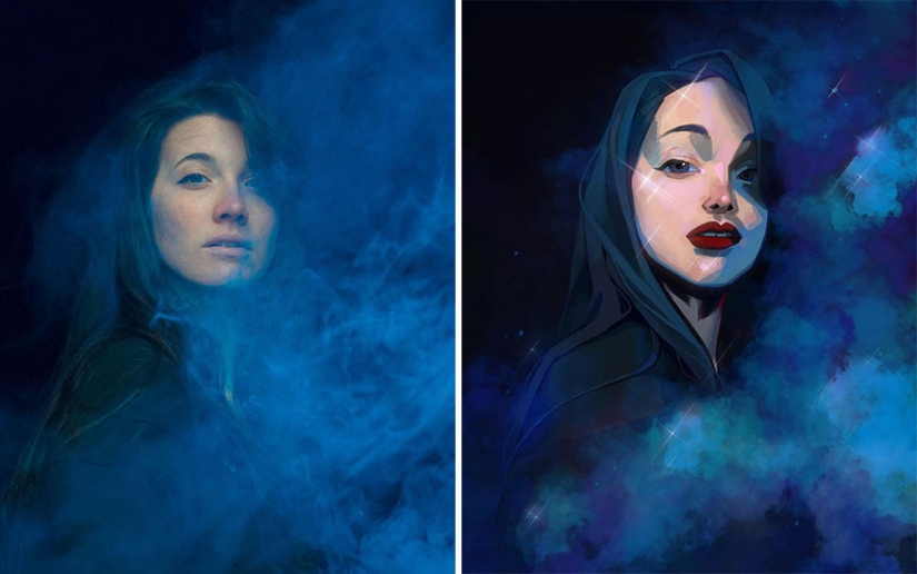 "¡Soy un artista, lo veo de esa manera!": 16 ilustradores talentosos redibujan retratos de niñas