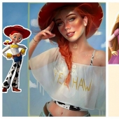 Spanish artist Tati MoonS and its realistic and beautiful girl characters