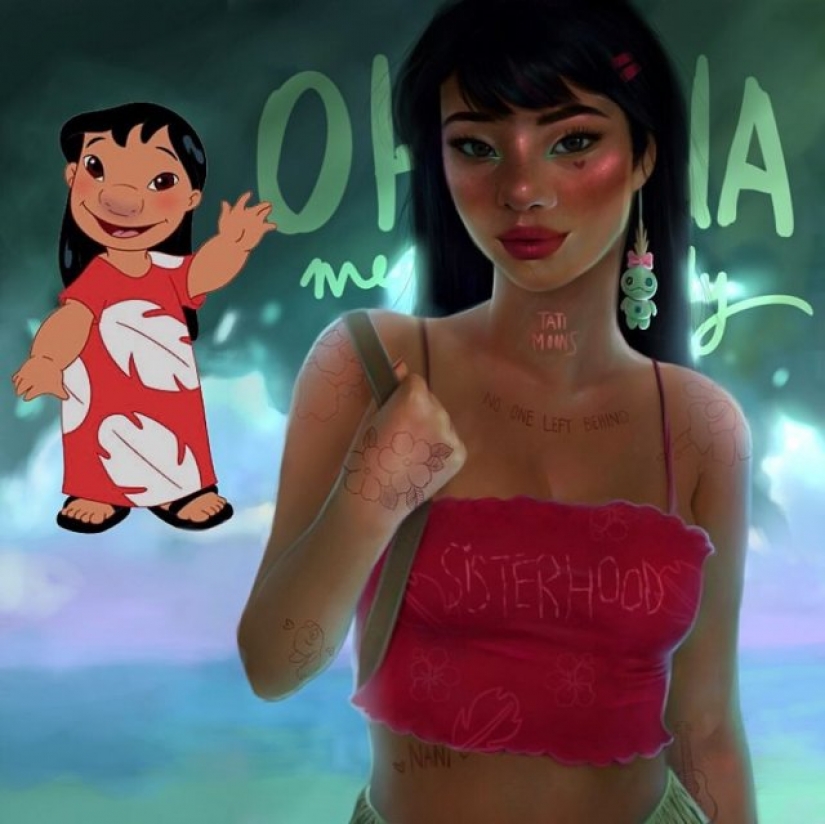 Spanish artist Tati MoonS and its realistic and beautiful girl characters