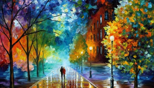 Splashes of color: amazing pictures of a Belarusian painter who paints with palette knife