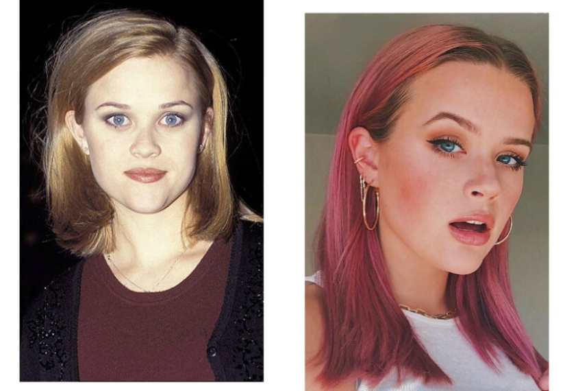 Star moms and their equally famous daughters at the same age