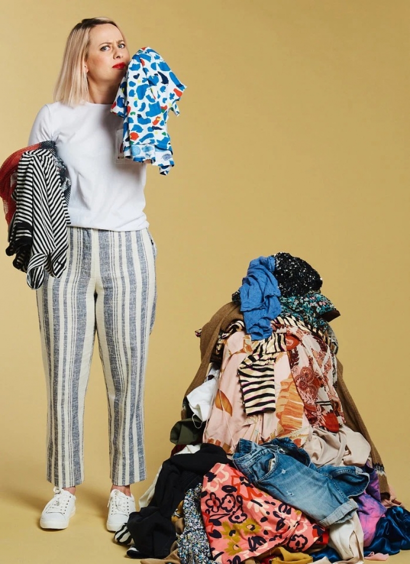 Sucio experimento: el escritor no había lavado la ropa para un mes, con el fin de preservar su nuevo look