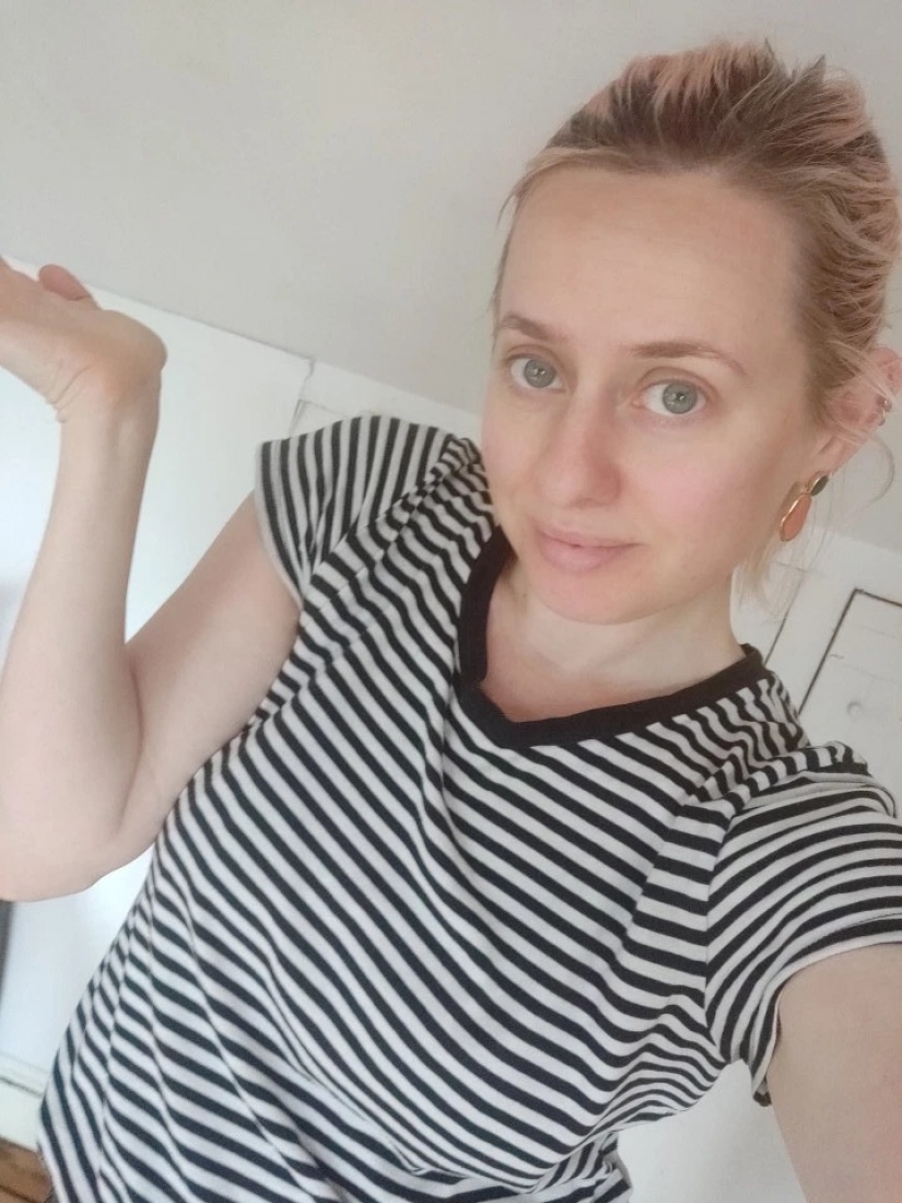 Sucio experimento: el escritor no había lavado la ropa para un mes, con el fin de preservar su nuevo look