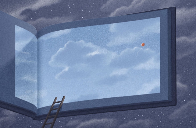 Surreal illustrations for book lovers Surreal illustrations for book lovers