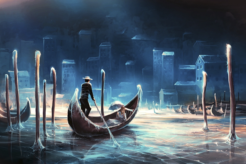 Surreal paintings by a French artist Surreal paintings by a French artist