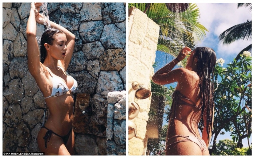 Tarnished reputation: hot instagram model posing in the shower