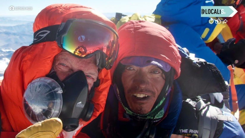 The American became interested in mountaineering at the age of 68, and at 75 he conquered Mount Everest The American became interested in mountaineering at the age of 68, and at 75 he conquered Mount Everest