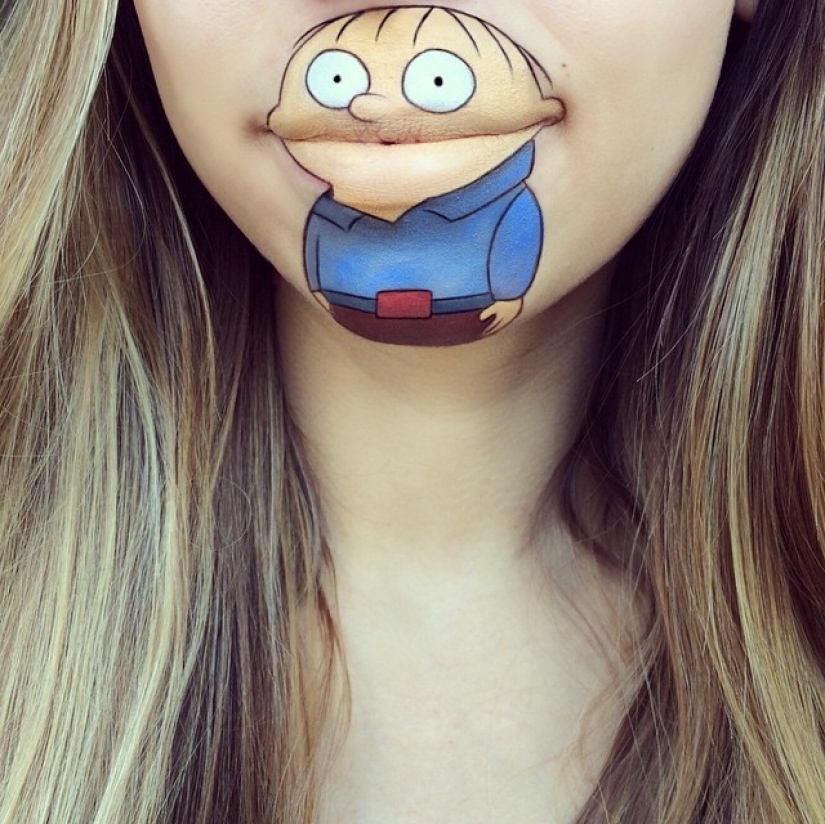 The best lip body painting The best lip body painting