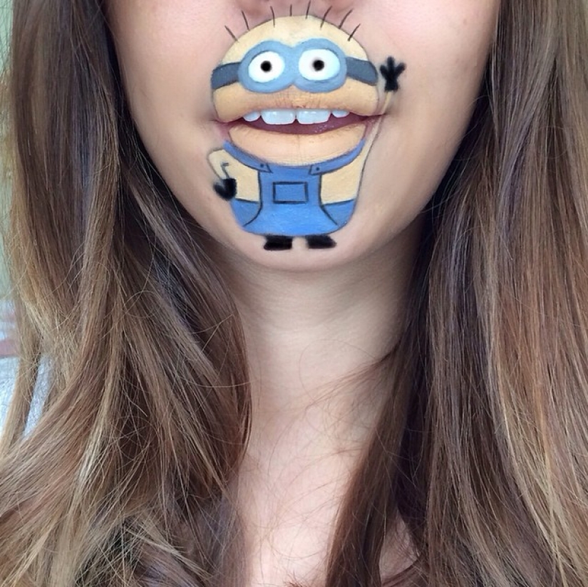 The best lip body painting The best lip body painting