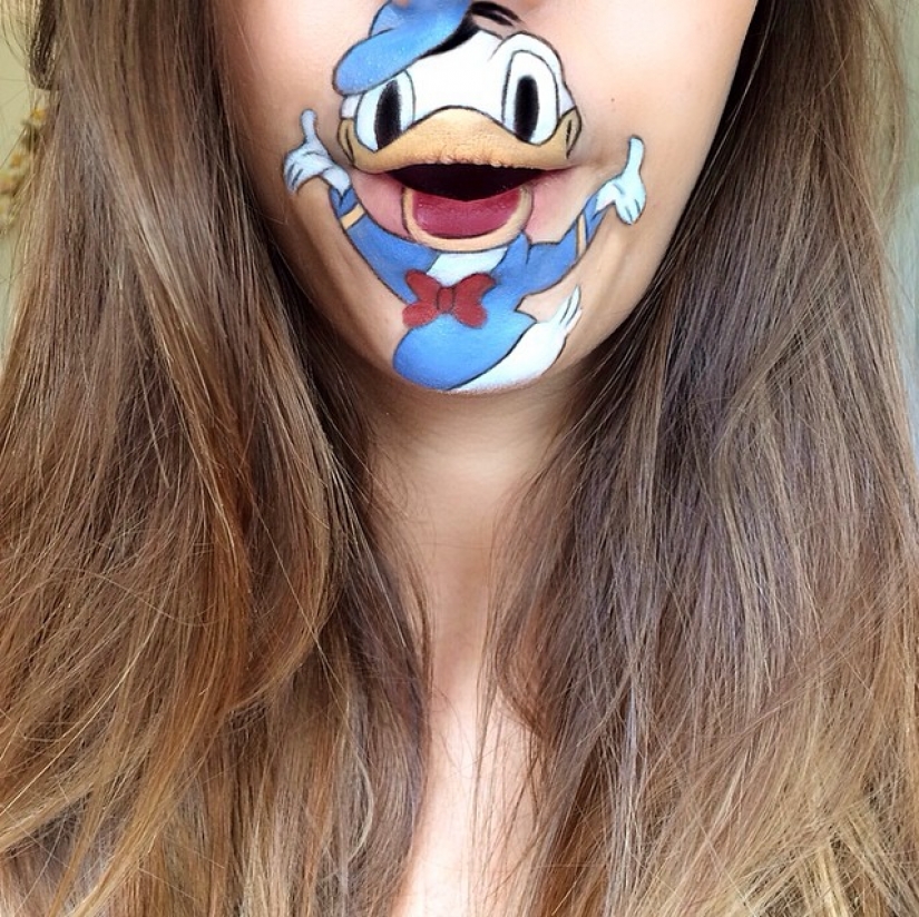 The best lip body painting The best lip body painting