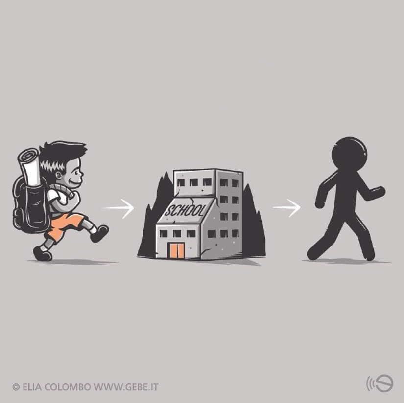 The bitter truth about modern life in the illustrations of Italian