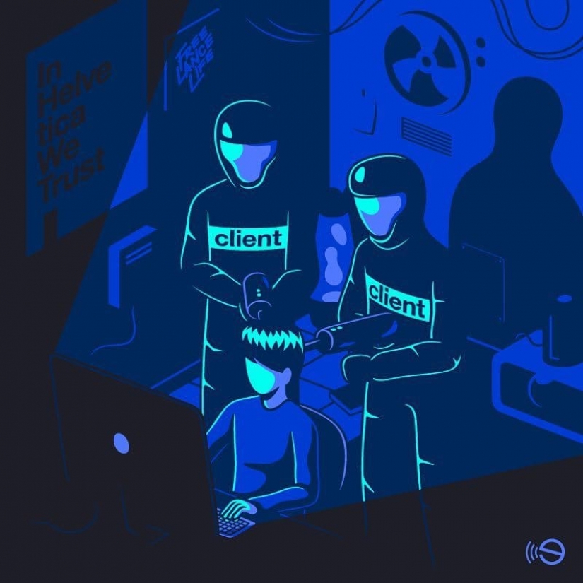 The bitter truth about modern life in the illustrations of Italian