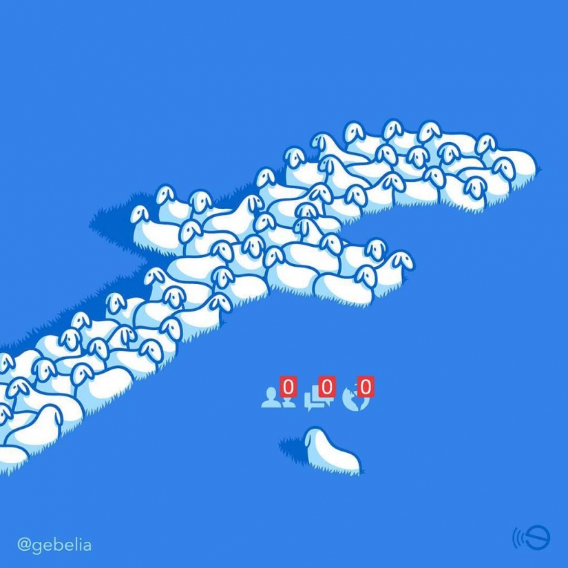 The bitter truth about modern life in the illustrations of Italian