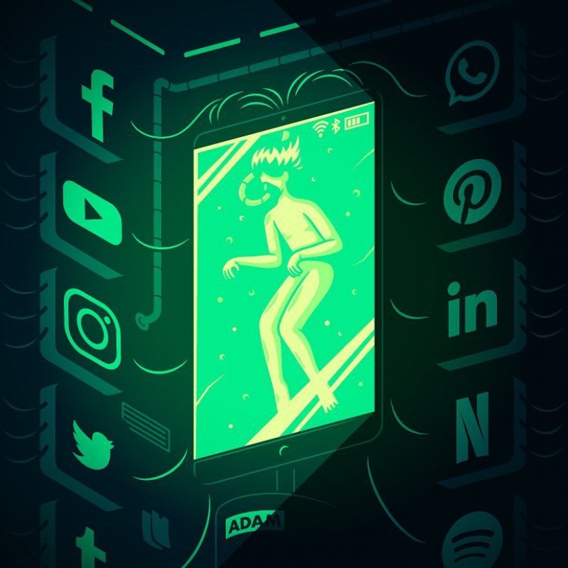 The bitter truth about modern life in the illustrations of Italian