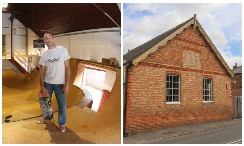 The Briton broke his spine and is now selling his house with a skate park inside