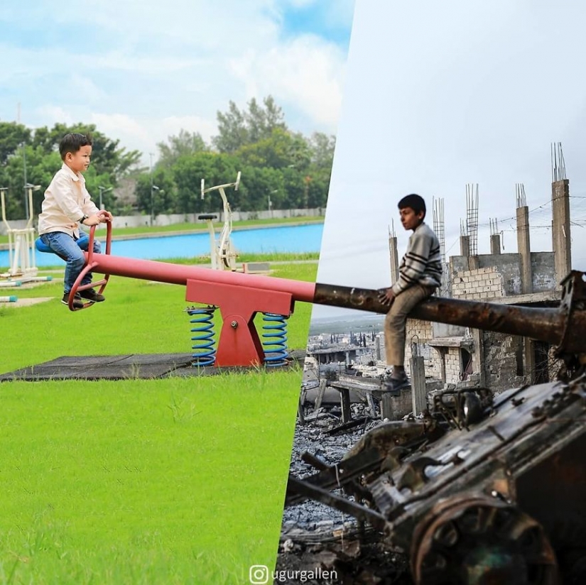 The contrast between the two worlds we live in The contrast between the two worlds we live in