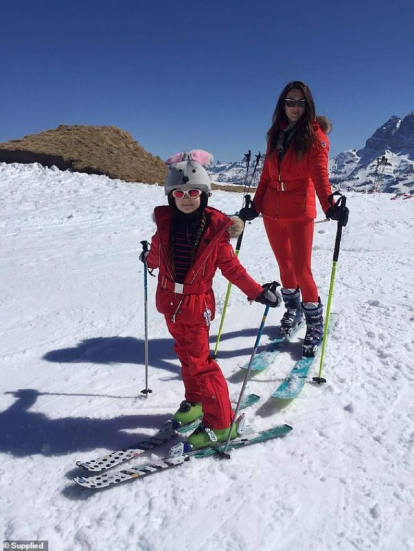 The cool kid: a seven-year-old biker rides a motorcycle with her mother, who loves extreme sports The cool kid: a seven-year-old biker rides a motorcycle with her mother, who loves extreme sports